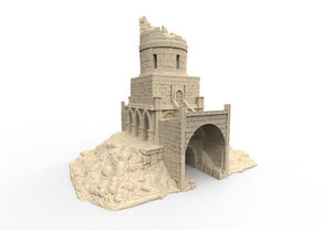 Ruined Whitstone Keep - Stormguard 28mm 32mm Wargaming Terrain D&D, DnD