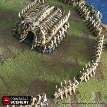 Load image into Gallery viewer, Tusk Fence - The Lost Islands 28mm 32mm Wargaming Terrain D&amp;D, DnD