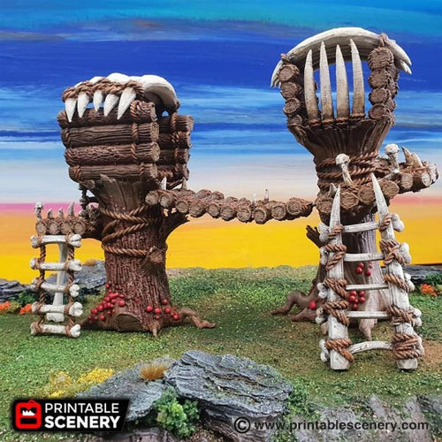 Tribal Cells - The Lost Islands 28mm 32mm Wargaming Terrain D&D, DnD