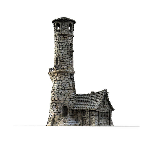 The Lighthouse - The Lost Islands 15mm 28mm 32mm Wargaming Terrain D&D, DnD