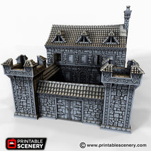 Load image into Gallery viewer, Ironhelm Barracks - Dwarves, Elves and Demons 28mm Wargaming Terrain D&amp;D, DnD