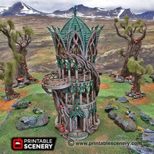 Load image into Gallery viewer, Tower Aeternus - Dwarves, Elves and Demons 28mm Wargaming Terrain D&amp;D, DnD