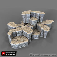 Load image into Gallery viewer, Stackable Rocks - The Lost Islands 28mm Wargaming Terrain D&amp;D, DnD Pirates
