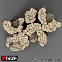 Load image into Gallery viewer, Stackable Rocks - The Lost Islands 28mm Wargaming Terrain D&amp;D, DnD Pirates