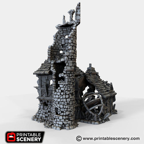 Ruined Navigator's Guild - The Lost Islands 15mm 28mm 32mm Wargaming Terrain D&D DnD