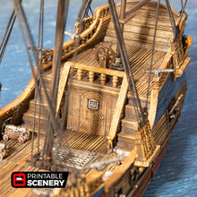 Load image into Gallery viewer, Frigate Mk2 - The Lost Islands 15mm 28mm 32mm Wargaming Terrain D&amp;D, DnD Pirates