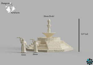 Fountain 1 - Stormguard 28mm 32mm Wargaming Terrain D&D, DnD