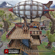 Load image into Gallery viewer, Ironhelm Skydock - Dwarves, Elves and Demons 28mm 32mm Wargaming Terrain D&amp;D, DnD