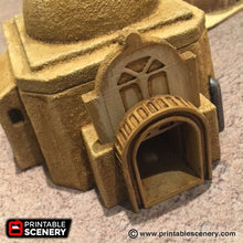 Load image into Gallery viewer, Future Buildings - Adobe Hut A 28mm 32mm Wargaming Terrain D&amp;D, DnD