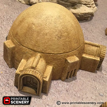Load image into Gallery viewer, Future Buildings - Sci-Fi Settlement Bundle 15mm 20mm 28mm 32mm Wargaming Terrain D&amp;D, DnD