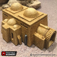 Load image into Gallery viewer, Future Buildings - Sci-Fi Settlement Bundle 15mm 20mm 28mm 32mm Wargaming Terrain D&amp;D, DnD