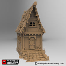 Load image into Gallery viewer, Winterdale Small Cottage - 28mm 32mm Wargaming Terrain D&amp;D, DnD