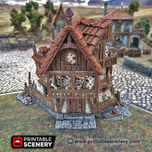 Load image into Gallery viewer, Ruined Merchants and Markets - Winterdale 28mm 32mm Wargaming Terrain D&amp;D, DnD