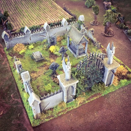 Winterdale Cemetery - 28mm 32mm Wargaming Terrain D&D, DnD