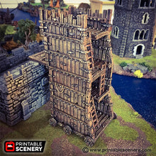 Load image into Gallery viewer, Siege Tower - Time Warp 28mm 32mm Wargaming Terrain D&amp;D, DnD
