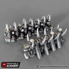 Load image into Gallery viewer, Tusk Fence - The Lost Islands 28mm 32mm Wargaming Terrain D&amp;D, DnD