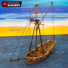 Load image into Gallery viewer, The Sloop - The Lost Islands 28mm 32mm Wargaming Terrain D&amp;D