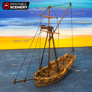 The Sloop - The Lost Islands 28mm 32mm Wargaming Terrain D&D