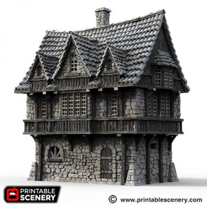 Port House - The Lost Islands 15mm 28mm 32mm Wargaming Terrain D&D, DnD Pirates