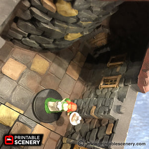 The Lighthouse - The Lost Islands 15mm 28mm 32mm Wargaming Terrain D&D, DnD