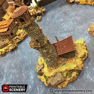 The Lighthouse - The Lost Islands 15mm 28mm 32mm Wargaming Terrain D&D, DnD