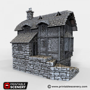 Water Mill - Winterdale 15mm 28mm 32mm Wargaming Terrain D&D, DnD