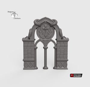 Dragon Archway - Rampage 28mm 32mm Wargaming Terrain D&D, DnD