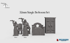 Dragonlock Ultimate Furnishings - Bedroom Set 28mm 32mm Wargaming Terrain