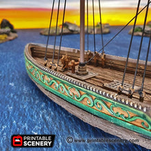 Load image into Gallery viewer, Sea Reaver Ship - Dwarves, Elves and Demons 15mm 28mm 32mm Wargaming Terrain D&amp;D, DnD