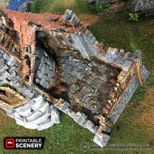 Ruined Lighthouse - The Lost Islands 15mm 28mm 32mm Wargaming Terrain D&D, DnD