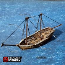 Load image into Gallery viewer, Skiff - The Lost Islands 15mm 28mm 32mm Wargaming Terrain D&amp;D, DnD