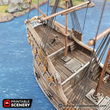 Load image into Gallery viewer, The Fluyt - The Lost Islands 15mm 28mm 32mm Wargaming Terrain D&amp;D, DnD Pirates