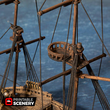 Load image into Gallery viewer, The Brig - The Lost Islands 15mm 28mm 32mm Wargaming Terrain D&amp;D, DnD Pirates