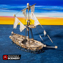 Load image into Gallery viewer, Undead Sloop - The Lost Islands 15mm 28mm 32mm Wargaming Terrain D&amp;D, DnD