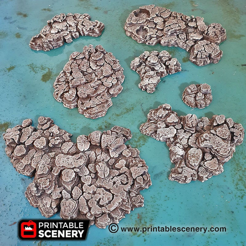 Grotto Floors - Clorehaven and the Goblin Grotto Wargaming Terrain D&D, DnD