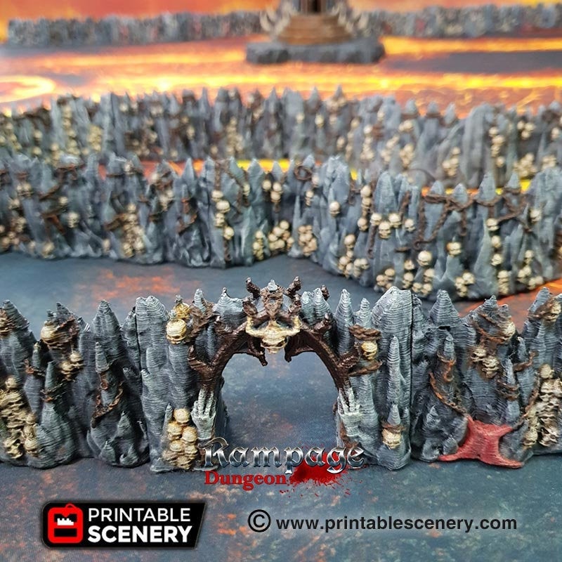 Caverns of Torment - Dwarves, Elves and Demons 15mm 28mm 32mm Wargaming Terrain D&D, DnD