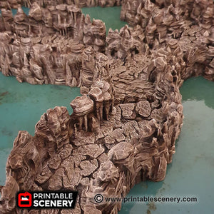Grotto Tunnels - Clorehaven and the Goblin Grotto 15mm 28mm 32mm Wargaming Terrain D&D, DnD