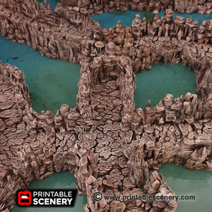 Grotto Tunnels - Clorehaven and the Goblin Grotto 15mm 28mm 32mm Wargaming Terrain D&D, DnD