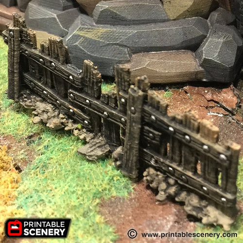 Ye Old Fence - The Lost Islands 15mm 28mm 32mm Wargaming Terrain D&D, DnD