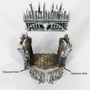 Entry Gates for Tribal Ramparts - 28mm 32mm The Lost Islands Wargaming Terrain D&D
