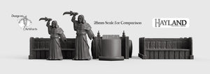 Church Furniture Set 28mm 32mm Wargaming Terrain D&D, DnD