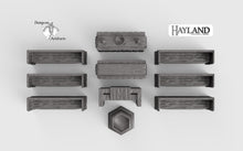 Load image into Gallery viewer, Church Furniture Set 28mm 32mm Wargaming Terrain D&amp;D, DnD