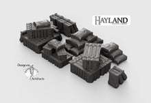 Load image into Gallery viewer, Crates and Sacks Set 15mm 28mm 32mm Wargaming Terrain D&amp;D, DnD