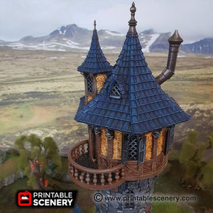 Evil Sorcerer's Tower - Dwarves, Elves and Demons 28mm 32mm Wargaming Terrain D&D, DnD