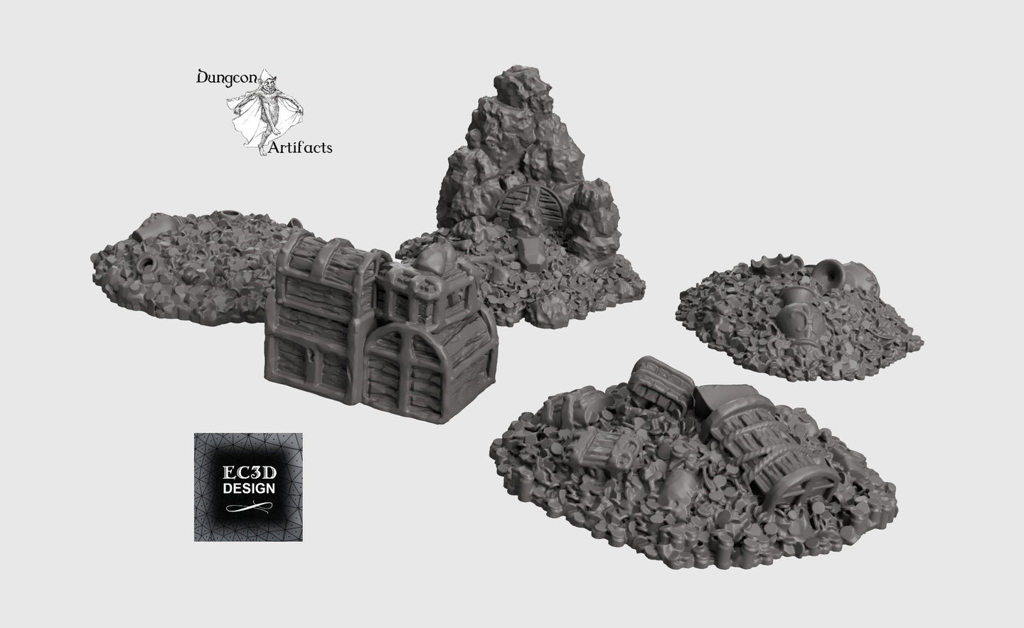 Treasure Pack - Depths of the Savage Atoll 28mm 32mm Wargaming Terrain D&D, DnD