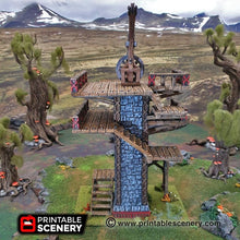 Load image into Gallery viewer, Ironhelm Skydock - Dwarves, Elves and Demons 28mm 32mm Wargaming Terrain D&amp;D, DnD