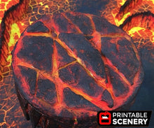 Load image into Gallery viewer, Lava Hellspike - Dwarves, Elves and Demons 28mm 32mm Wargaming Terrain D&amp;D, DnD