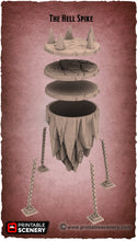 Load image into Gallery viewer, Chained Hellspike - Dwarves, Elves and Demons 28mm 32mm Wargaming Terrain D&amp;D, DnD