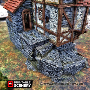 Ruined Water Mill - Dwarves, Elves and Demons 15mm 28mm 32mm Wargaming Terrain D&D, DnD