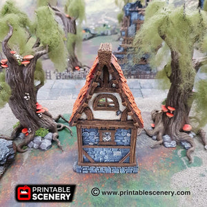 Ruined Small Cottage - The Lost Islands 28mm 32mm Wargaming Terrain D&D, DnD